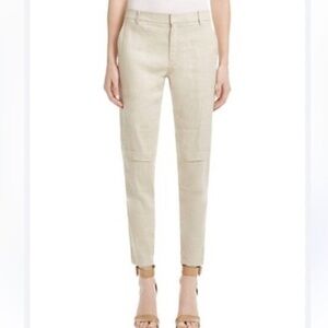 Vince linen blend cargo pants preppy revolve 10 large chic boho Anthropologie